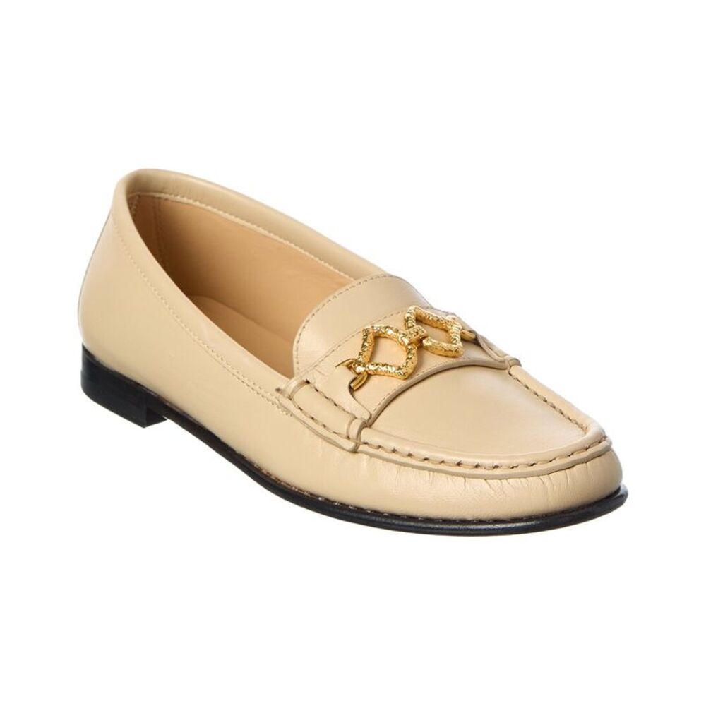 Sergio Rossi Sea Scale Leather Loafer, Brown